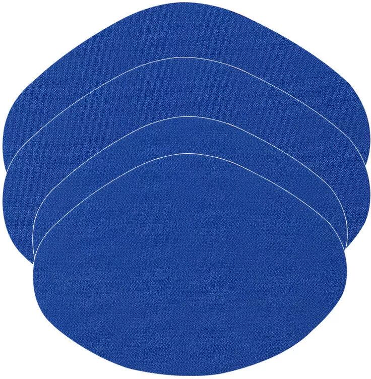 INF Patchs de réparation de chaussures - 4 patchs (2 grands, 2 petits) Bleu