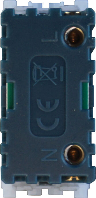 Ettroit Lampada Segnapasso Led 1 Modulo 220v 6000k Con Interruttore Frontale Compatibile Vimar Arké Va0301b