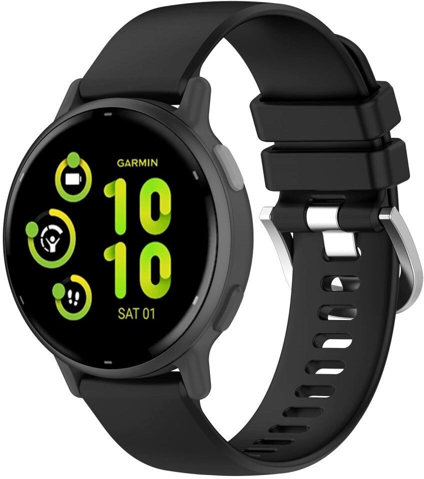 INCOVER Garmin Vivoactive 5 Silikone Smartwatch Rem - Sort