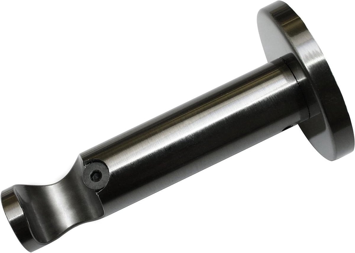Titanium Gordijnroede houder met metalen montageplaat voor 20 mm diameter