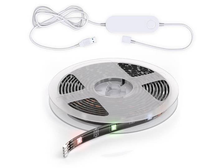 B.K.Licht Smart LED Strip 2m RGB WLAN WiFi Dimmbar App Sprachsteuerung Alexa Google
