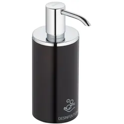 Keuco Desinfektionsmittelspender 04952370100 Standmodell mit Pumpe, 250ml, chrom-schwarz