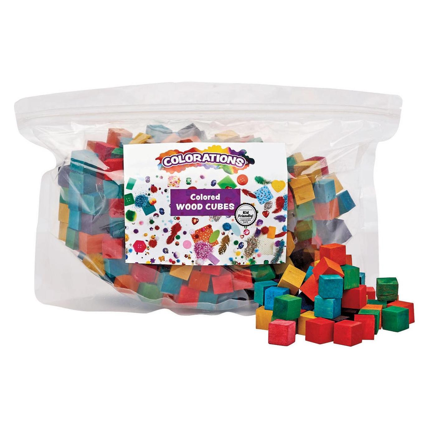 Colorations Färbungen - Farbige Holzwürfelblöcke, 196st. (25163784)