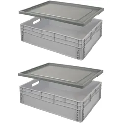 BRB 21623 Euro-Stapelbehälter-Set 80 x 60 x 22 cm