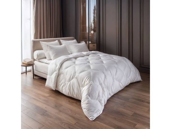 Couette edelweiss synthétique tempérée coton 200x200 cm