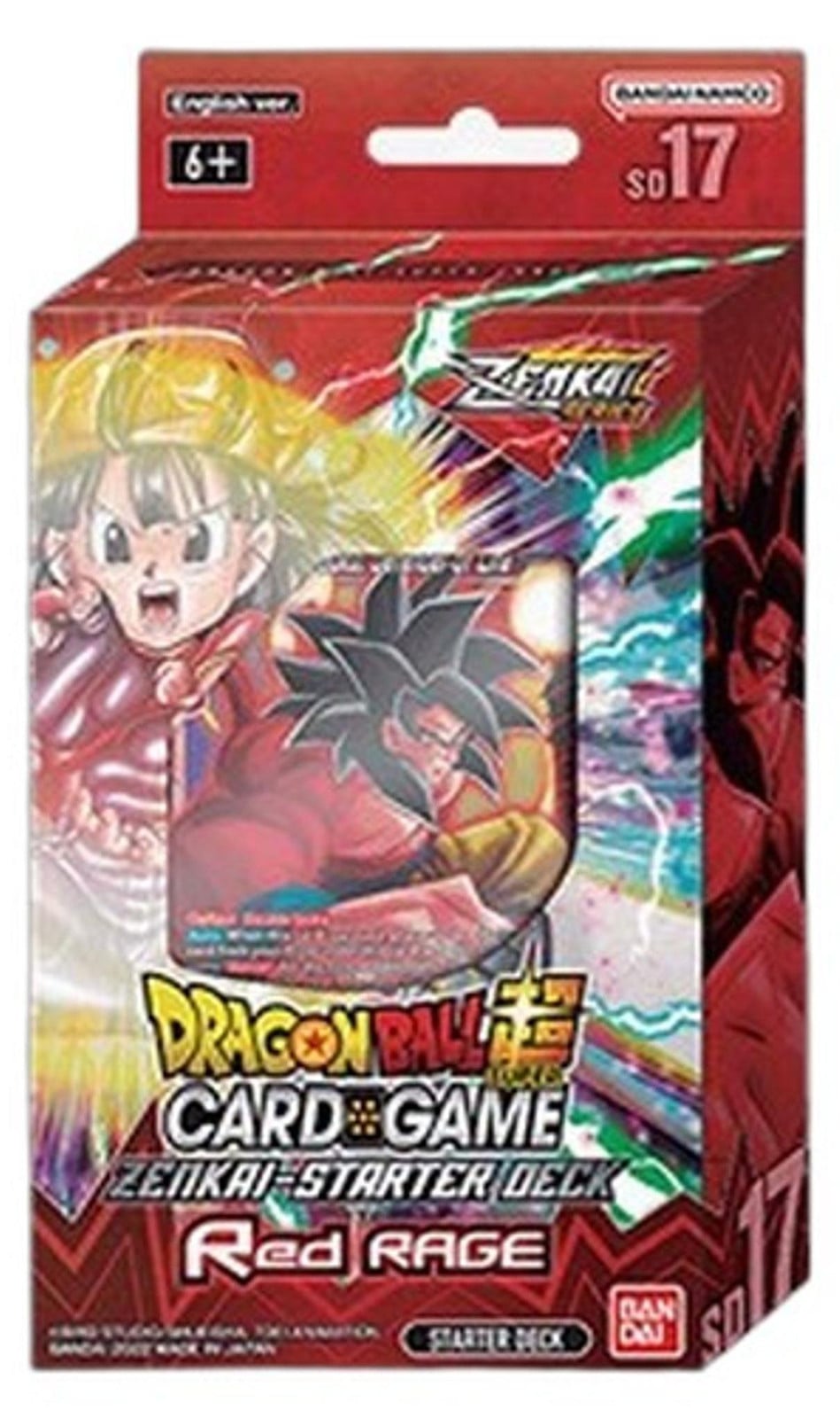 Bandai Dragon Ball Super Starter Deck Red Rage