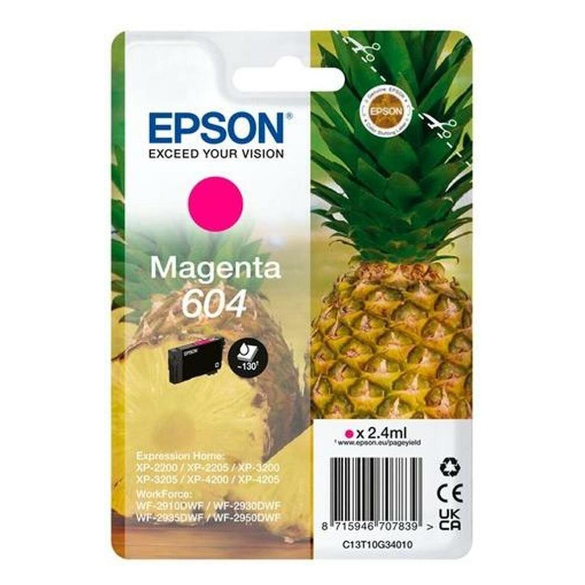Epson 604 ink cartridge 1 pc(s) Compatible Standard Yield Magenta (C13T10G34010)