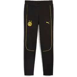 Puma Kinder Fan-Hosen lang Ki BVB Casuals Pants Jr, Größe 164 in Schwarz Schwarz