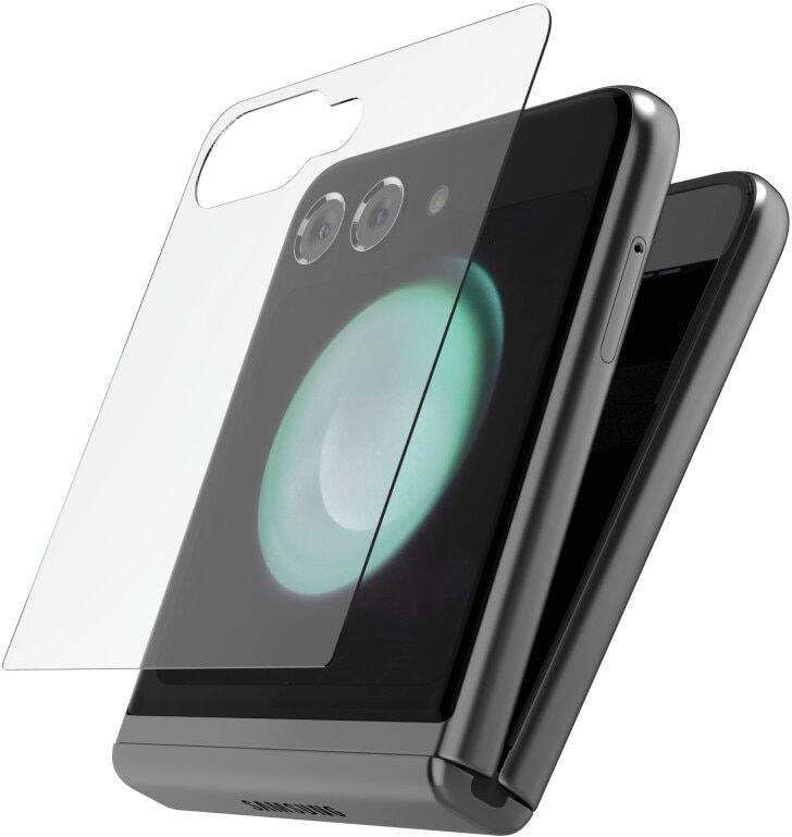 Hama Displayschutzglas "Handy-Schutzglas für Samsung Galaxy Z Flip8", transparent, Displayfolien, 9H-Härte, Fullscreen, HD-Transparenz, Anti-Fingerabdruck, Displayschutzglas