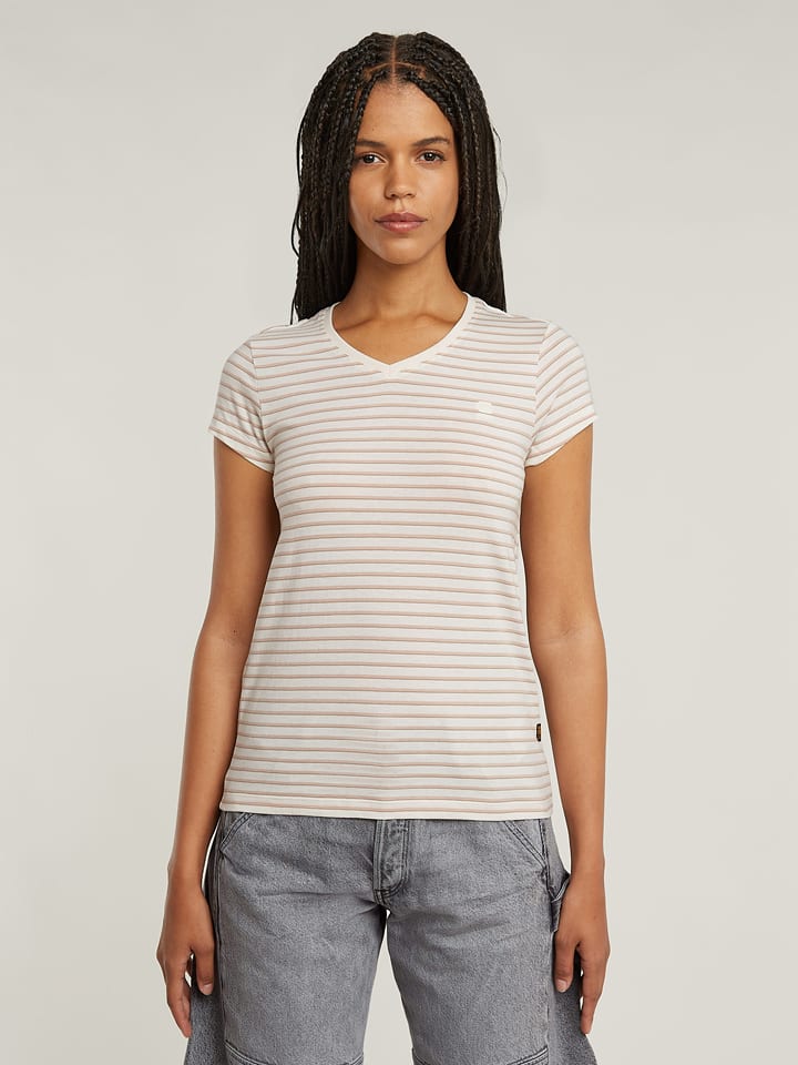 G-Star Shirt in Rosa/ Creme - M