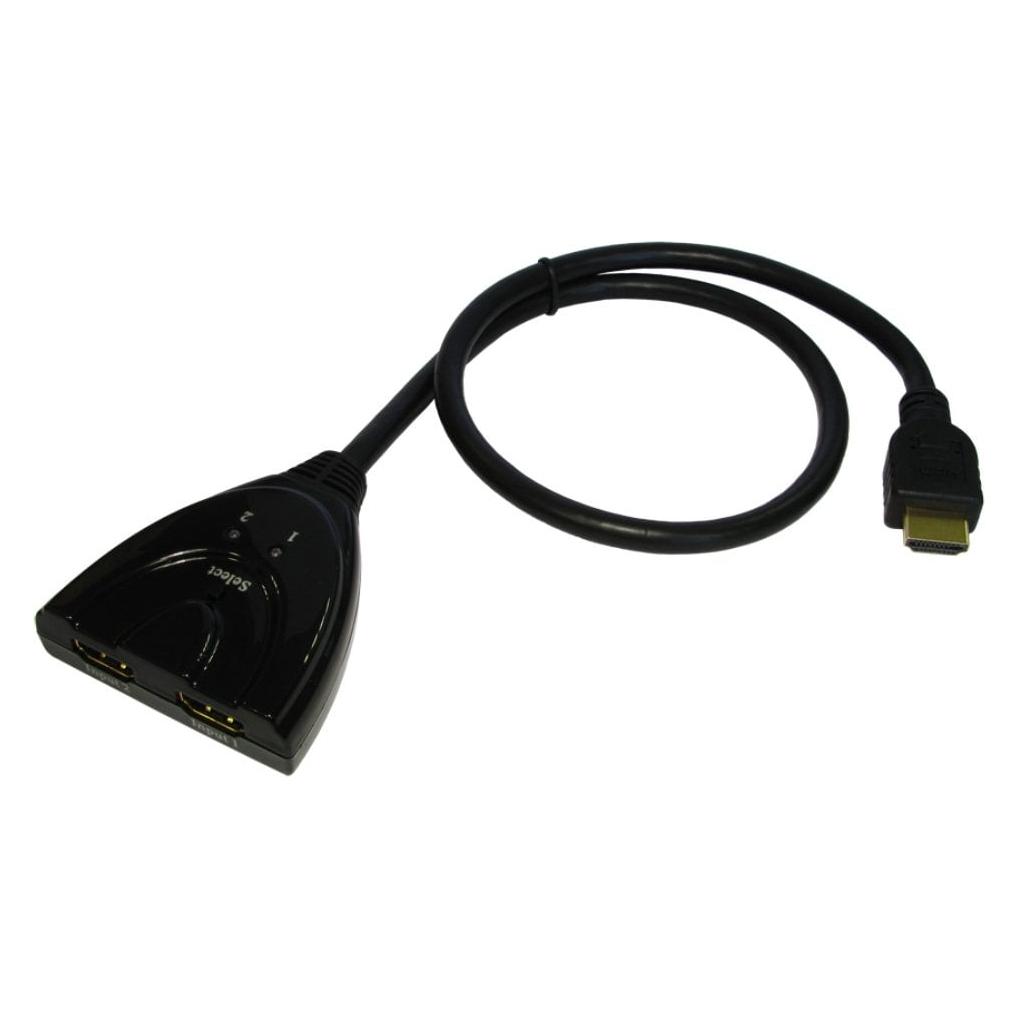 Cables Direct 2 Way HDMI Black (HD-SWCAB2A)