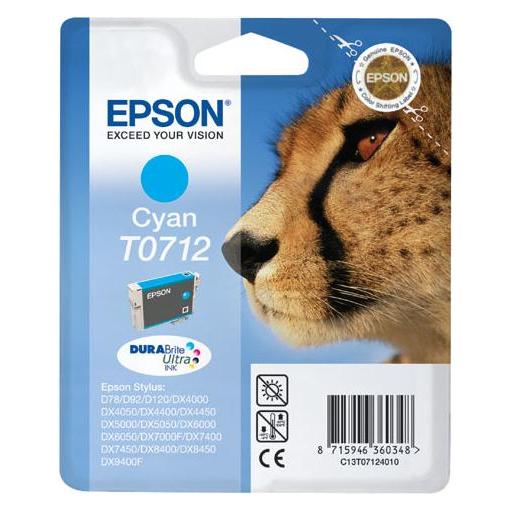 Epson Gepard Cyan Patrone (Y) (C13T07124021)