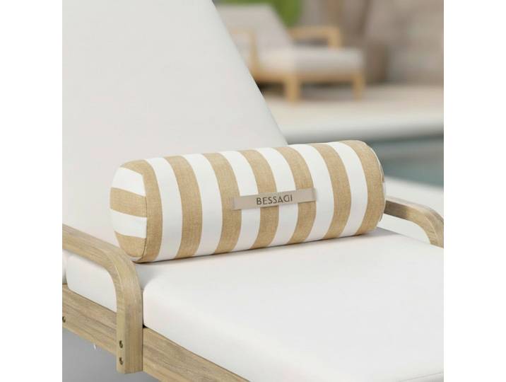 Nackenkissen Lea Beige/Weiß