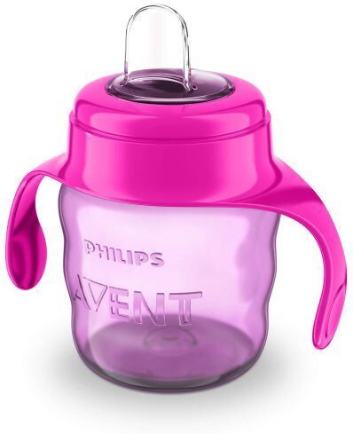 Avent Kinderglas mit rosa weichem Mundstück 200 ml