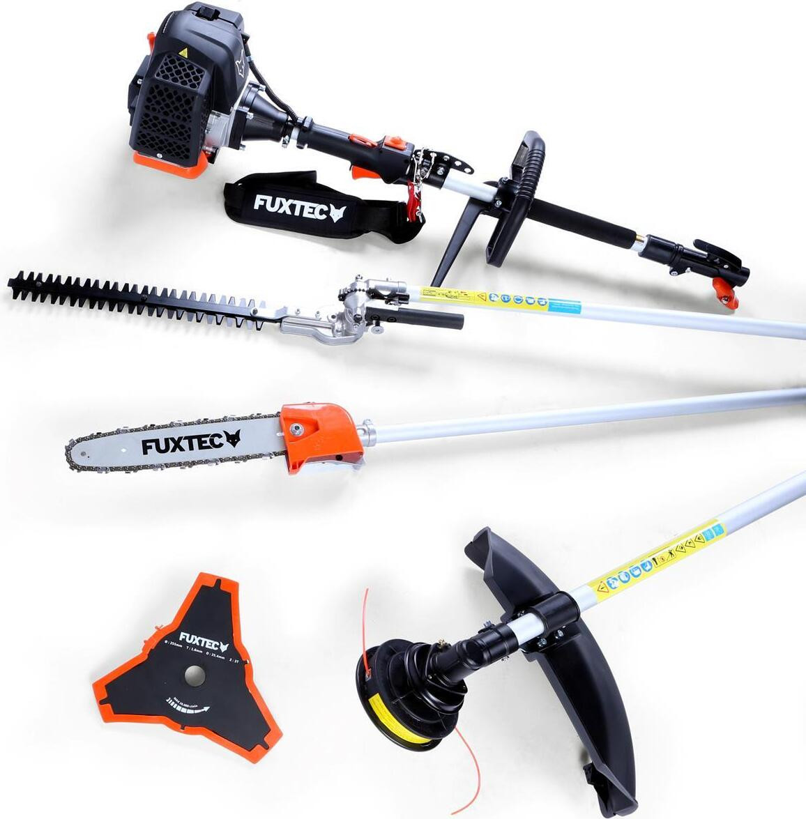 Fuxtec FX-MT152 4-in-1 benzine multifunctionele tuingereedschap met 52ccm³ 2-takt motor en Easy Starter
