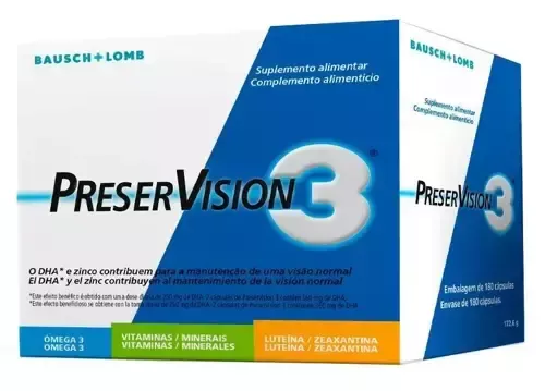 Bausch+Lomb Preservision 3 180 Capsules
