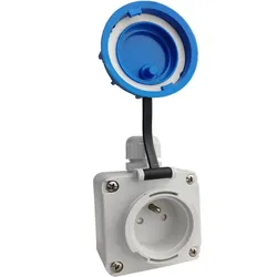 Steckdose 16A 230V hermetische Industriesteckdose wasserdicht IP68 Aufputz 3101-382-0900