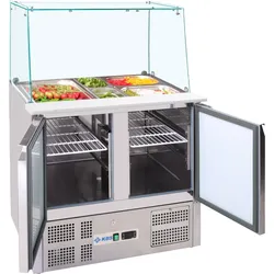 KBS Gastrotechnik Saladette gerader Glasaufbau KBS 908