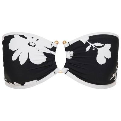 Seafolly - Mayflower Ring Front Bandeau - Bikini-Top Gr 38 schwarz