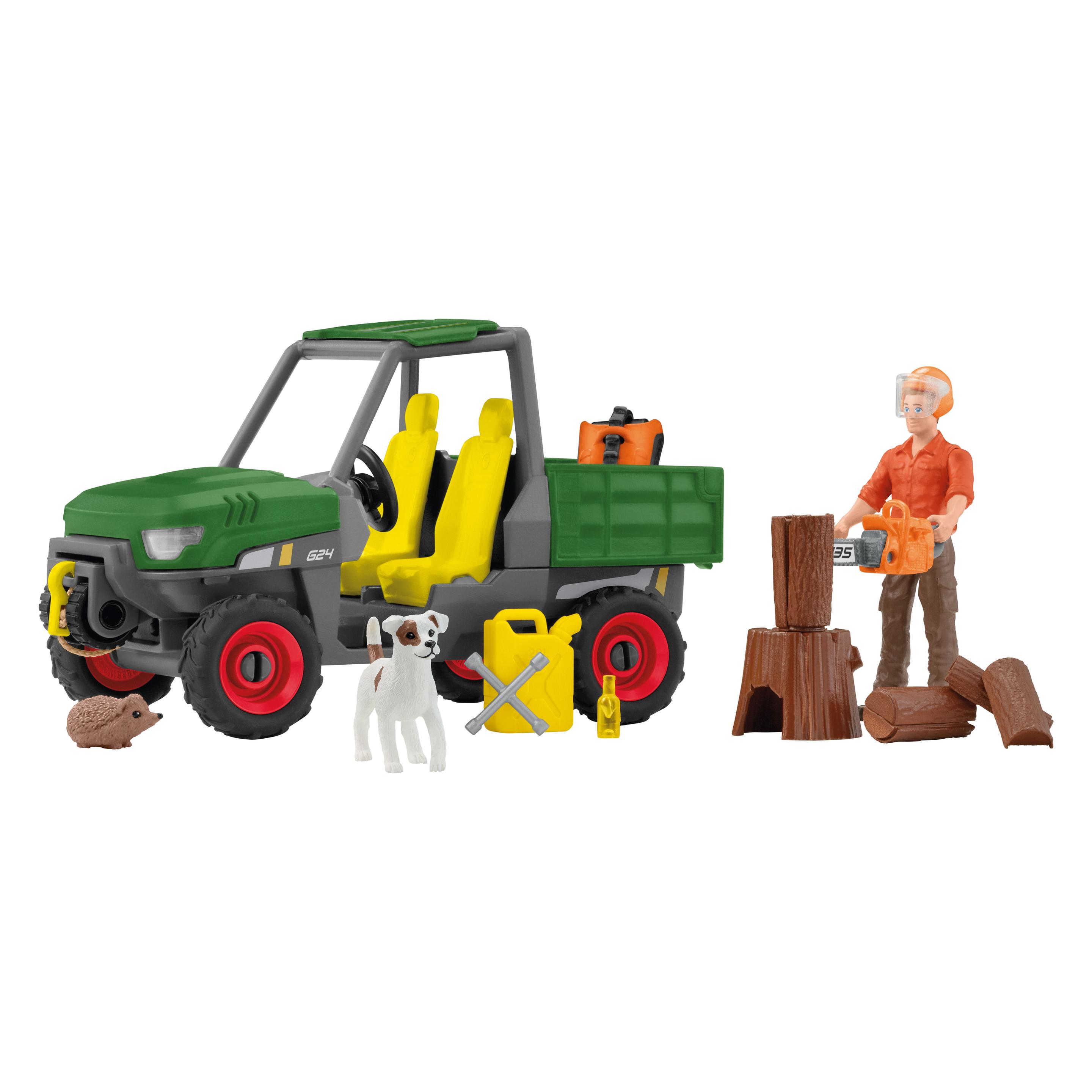 Schleich Waldbauer mit Fahrzeug (42659)