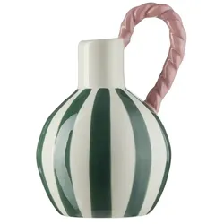 HOME STORY Vase   ¦ grün ¦ Steingut ¦ Maße (cm): B: 12,9 H: 20,3
