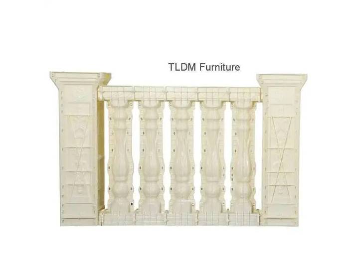 Moules Villa Romaine Colonne de luxe Clôture européenne Balcon Garde-corps Moule Moulé sur place Colonne de ciment Maison Jardin Garde-corps Bâtiment L