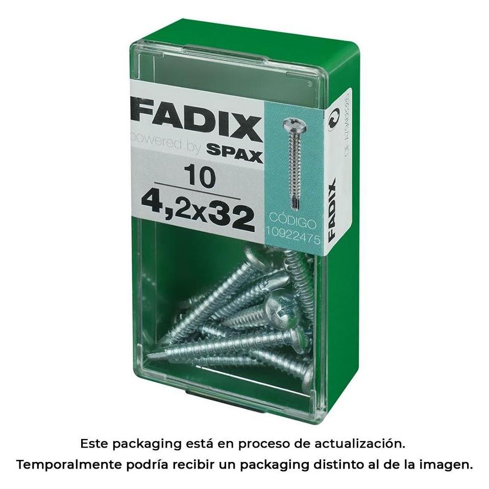 Fadix Box s 10 Stück. Schraube mit Gewinde Blech cr autot. 4,2x32mm (10 Stk., 32 mm) (49342311)