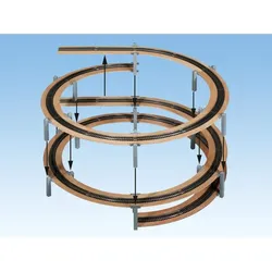 NOCH 53008  - LAGGIES Gleiswendel-Komplettbausatz, Grundkreis, Gleisradius 554 / 619 mm, H0