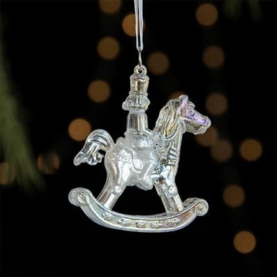 Uplift Picks Transparent Acrylic Christmas Hanging Ornament horse