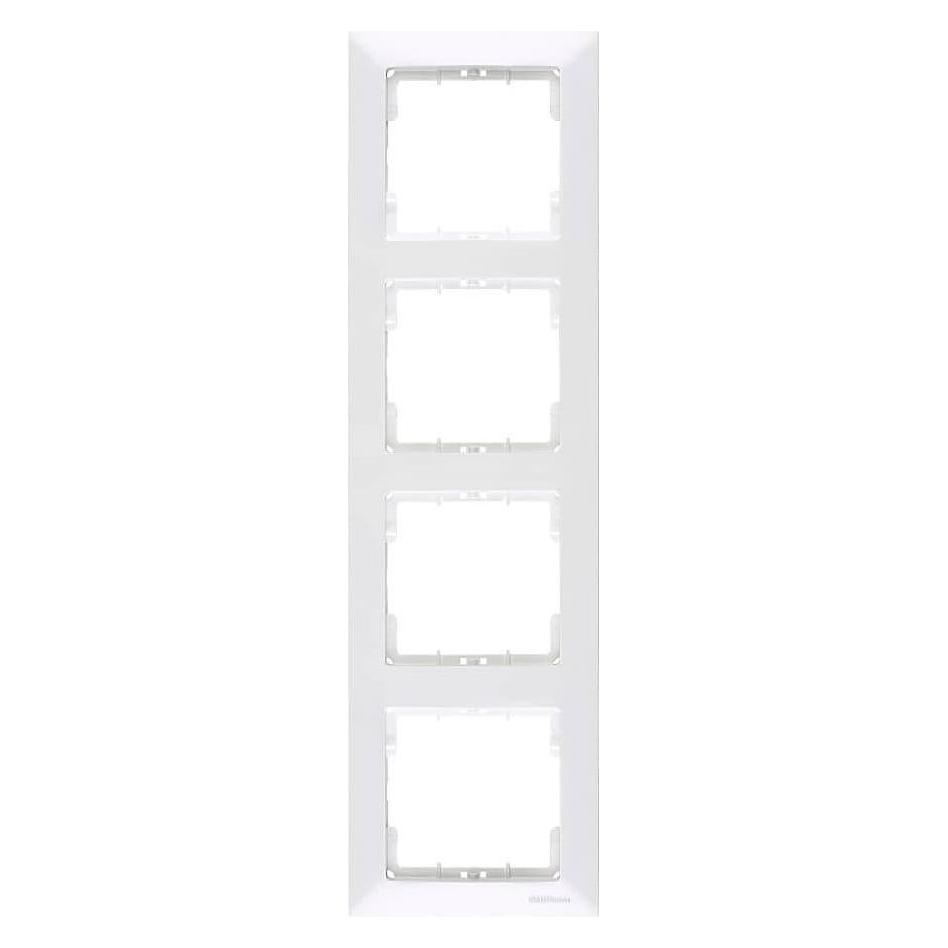 Mutlusan Candela 4-fach Rahmen vertikal weiss für 4 Module (31529217)
