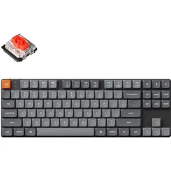 Keychron K1M-H1 (US, Kabelgebunden, Kabellos), Tastatur, Schwarz