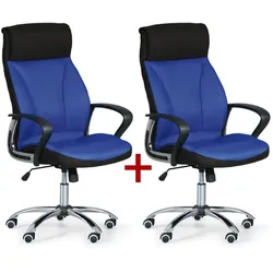 Bürosessel DERRY TEX 1+1 GRATIS, blau