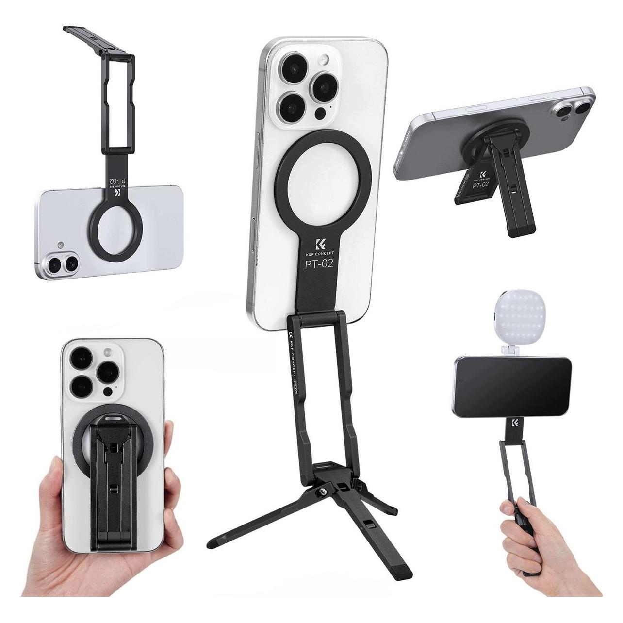 K&F Concept Magnetic Phone Stand (Black) (KF15.0043)