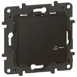 Legrand 863806 Niloe Step with Netatmo Wandsender Licht 1-Fach, Farbe: Schwarz