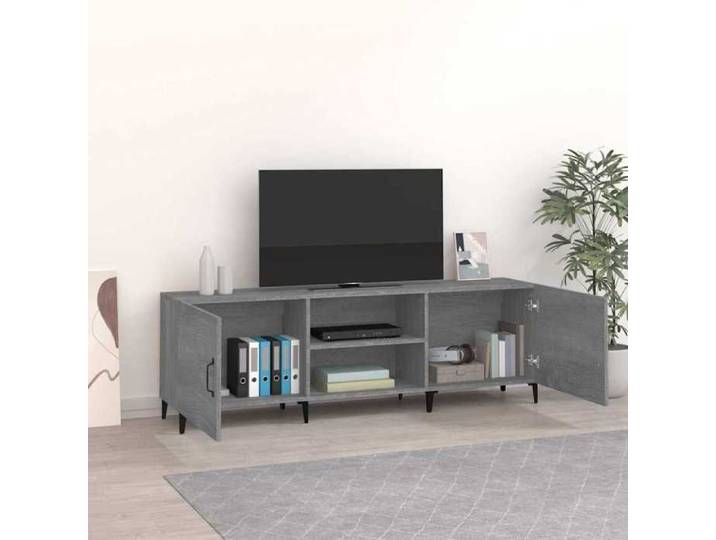 NEW Gris Meuble télé - - Meuble TV sonoma gris 150x30x50 cm bois d'ingénierie - design moderne(1parcel)4167715