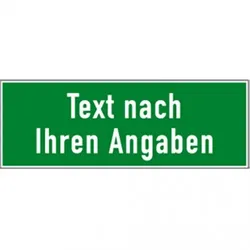 Dreifke® Schild, Rettungszeichen - Text und/oder Symbol nach Ihren Angaben, Kunststoff, 297x105mm