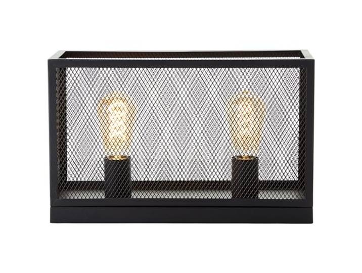 Brilliant Lampe Maze Tischleuchte 40x15cm schwarz korund Metall schwarz 2x A60, E27, 60 W