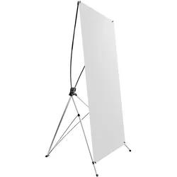 X-Banner Premium 80 cm | 180 cm, Aluminium, silber