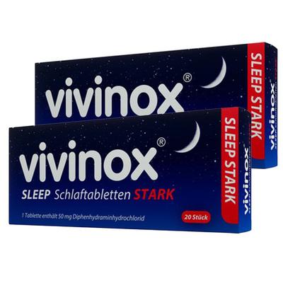 Vivinox Sleep Schlaftabletten Stark Doppelpack 2x20 St Tabletten