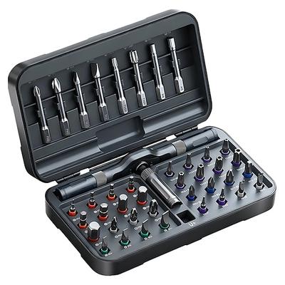 42-in-1-Ratschenschraubendreher-Set, multifunktionales magnetisches Schraubendreher-Reparaturwerkzeug mit 40 Bits für die Montage von Möbeln und Computern
