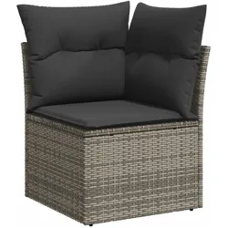 vidaXL, Gartenlounge, Sebastiano (3x Mittelteil + 3x Eckteil + Tisch)