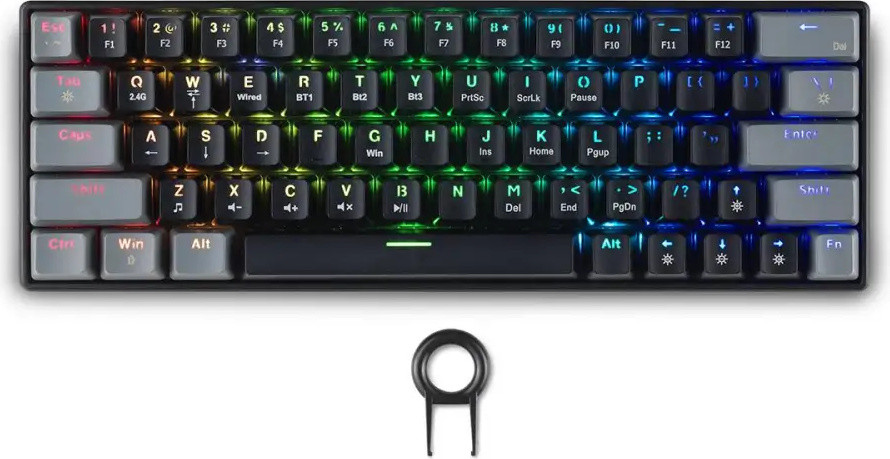 Aristotle draadloos toetsenbord Spartan Gear Pegasus 2 RGB, zwart/grijs
