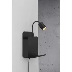 Nordlux Wandleuchte ROOMI, GU10, schwarz NORD-2112551003
