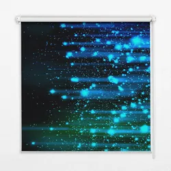 INNENROLLO - Fensterrollo - Rollo - 100x140 cm - Blauer Hagel