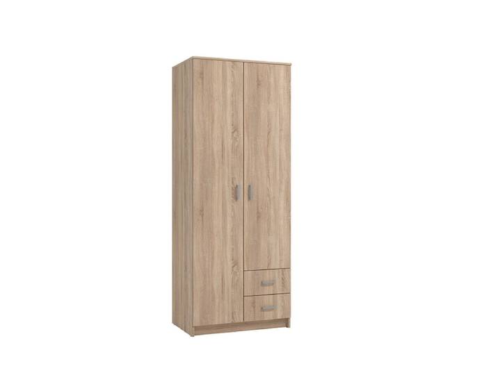 Drehtürenschrank HANA sonoma 2 Türen 2 Schubladen