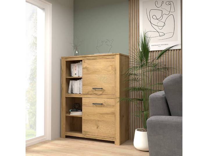 Buffet haut I 112 x 144 x 42cm Marron