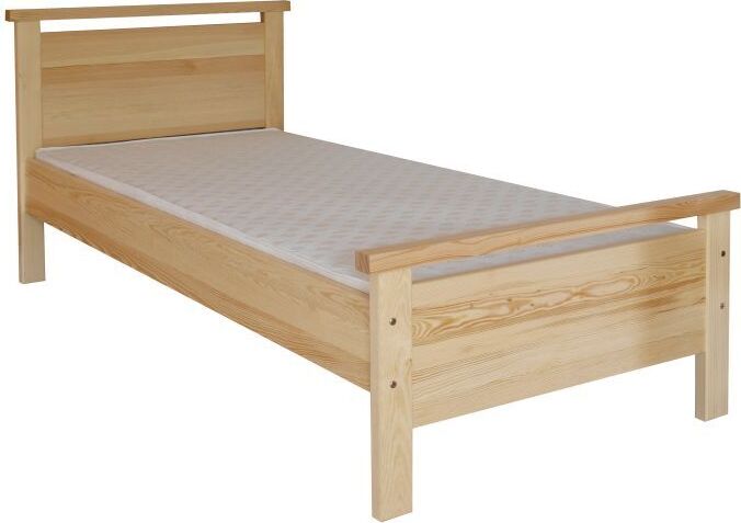 Kinderbett / Jugendbett Kiefer massiv Vollholz natur 70, inkl. Lattenrost - Abmessung 100 x 200 cm