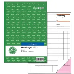 Sigel Formularbuch »Bestellung« BE525 rosa, 14.8x21 cm