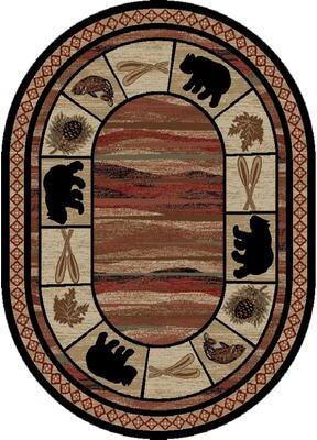 Mayberry Rug American Destination Vogel Lodge Bear Area Rug