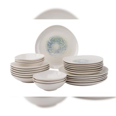 Maastricht Porselein Tafelservice Aqua Mineralis Organic 6 Personen Set 24 teilig
